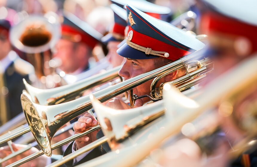 Фестиваль духовых оркестров на ВДНХ 31 фото