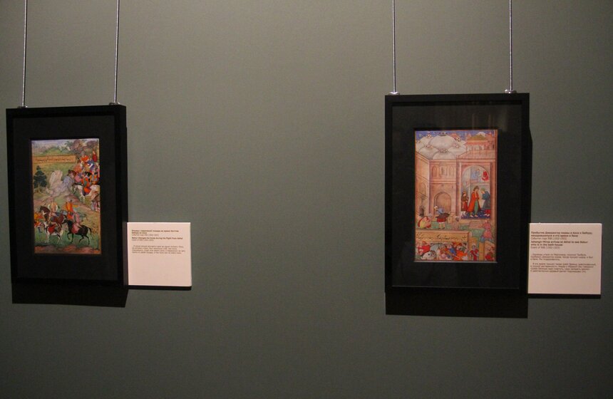 Выставка миниатюр из книги "Бабур-наме" 8 фото