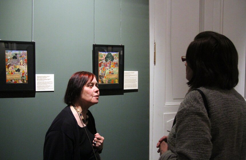 Выставка миниатюр из книги "Бабур-наме" 9 фото