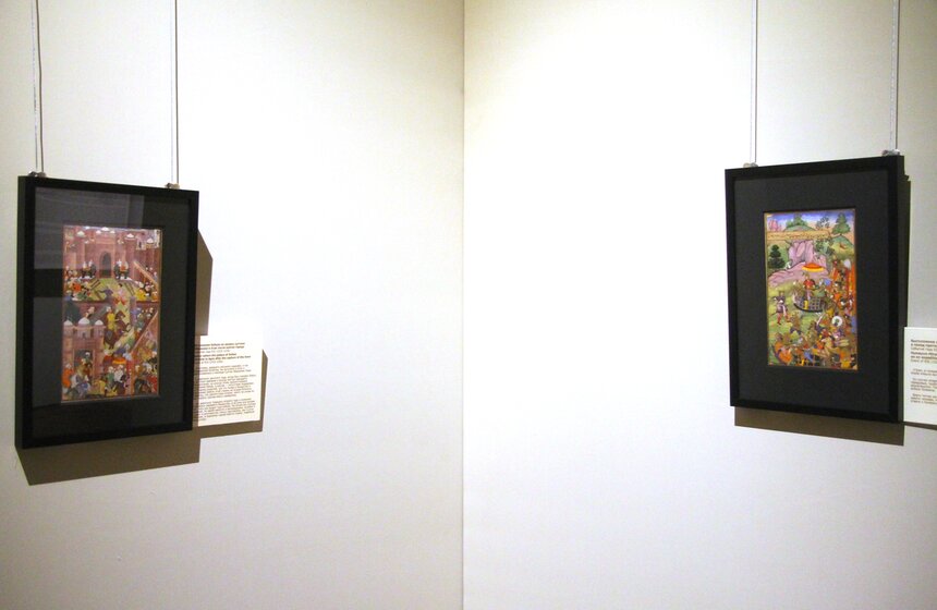 Выставка миниатюр из книги "Бабур-наме" 10 фото