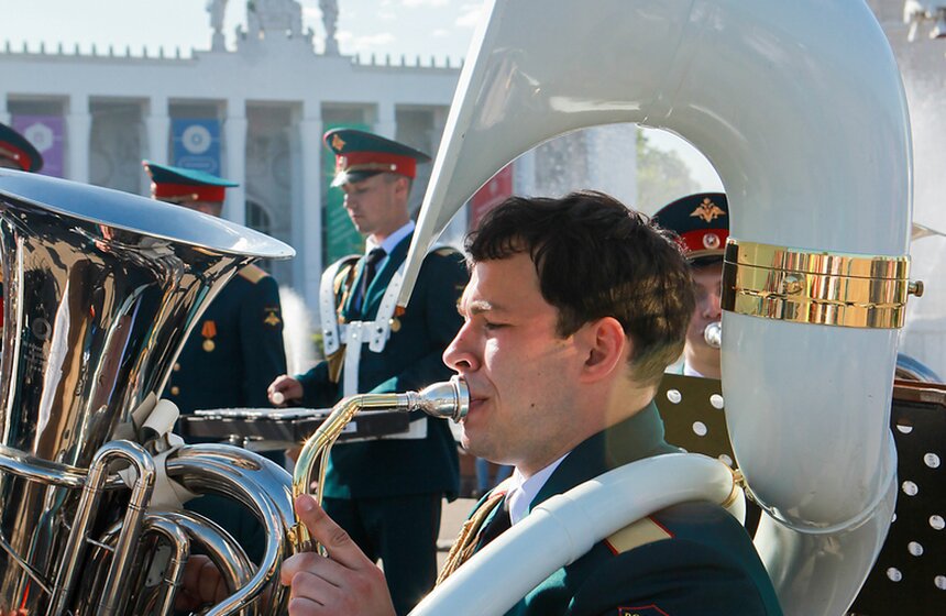 Фестиваль духовых оркестров на ВДНХ 19 фото