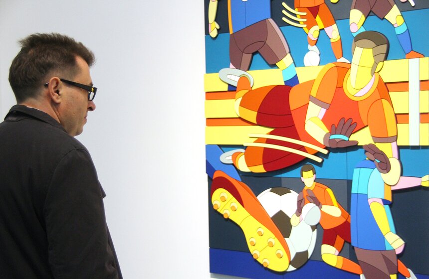 На "Винзаводе" открылся выставочный проект "Футбол – Хоккей" 26 фото