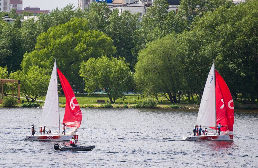 В столице прошел этап парусной лиги 14 фото