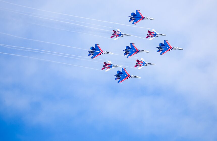 "Стрижи" и "Русские витязи" отметили 25-летие 36 фото