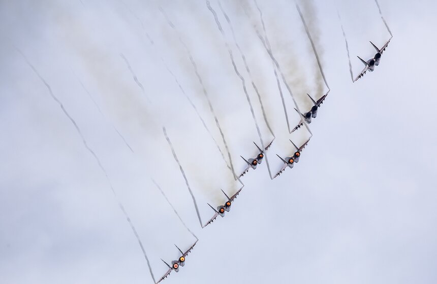 "Стрижи" и "Русские витязи" отметили 25-летие 30 фото