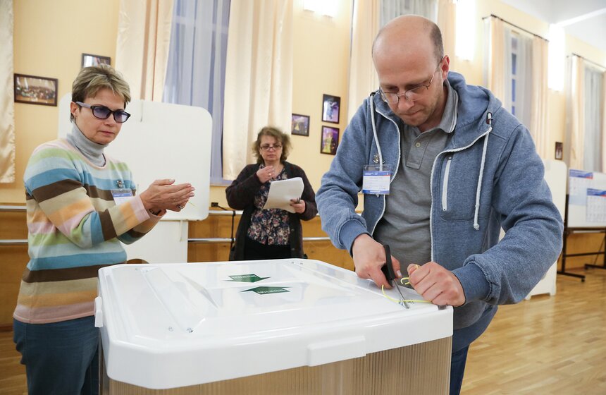 Подсчет голосов по итогам праймериз партии "Единая Россия" 6 фото