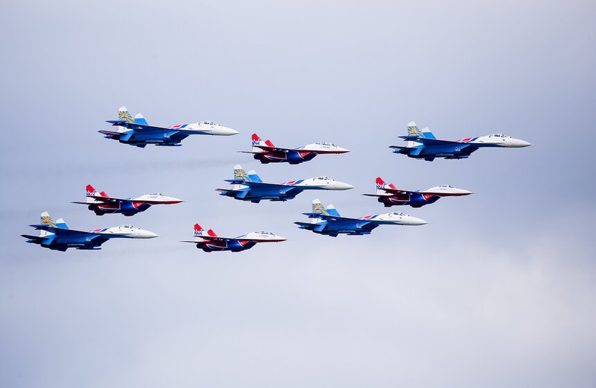 "Стрижи" и "Русские витязи" отметили 25-летие 11 фото