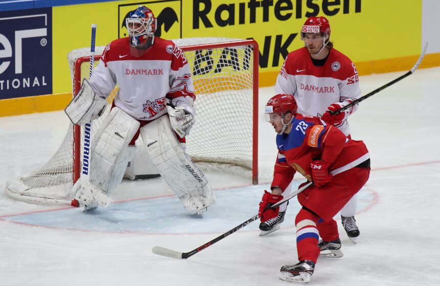 Сборная России по хоккею обыграла Данию со счетом 10:1 6 фото