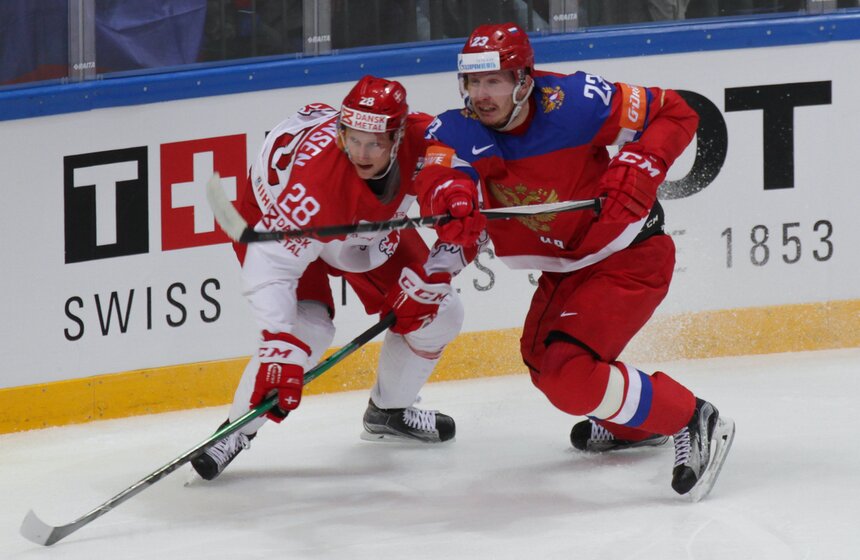 Сборная России по хоккею обыграла Данию со счетом 10:1 2 фото