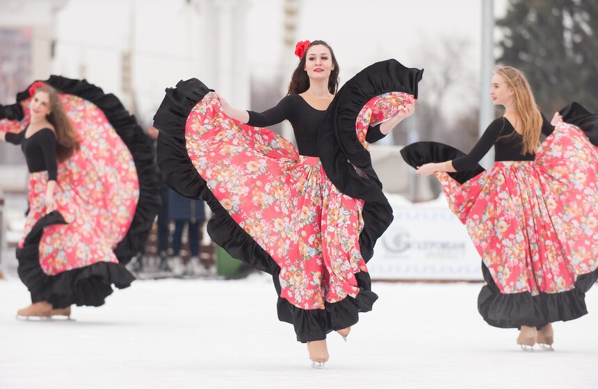 Благотворительный день на катке ВДНХ 22 фото