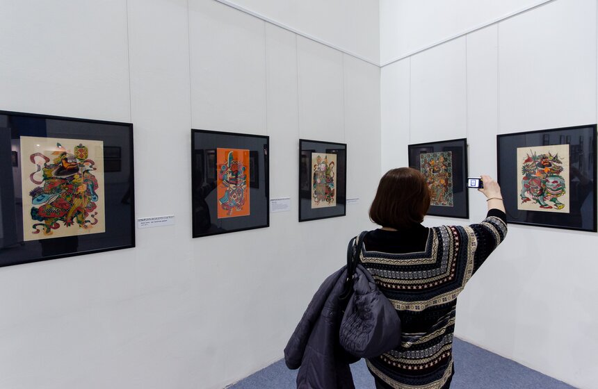 Выставка "Китайская новогодняя картина" на ВДНХ 14 фото