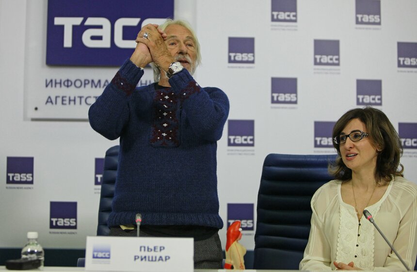 Пресс-конференция Пьера Ришара о спектакле "Пьер Ричард III" 12 фото