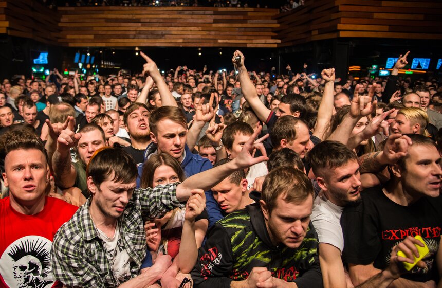 Концерт The Exploited в клубе Yotaspace 8 фото