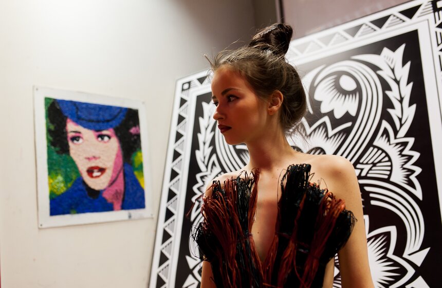 Модный показ студентов МХПИ 3 фото