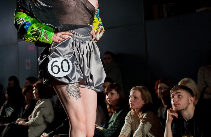 Модный показ студентов МХПИ 23 фото