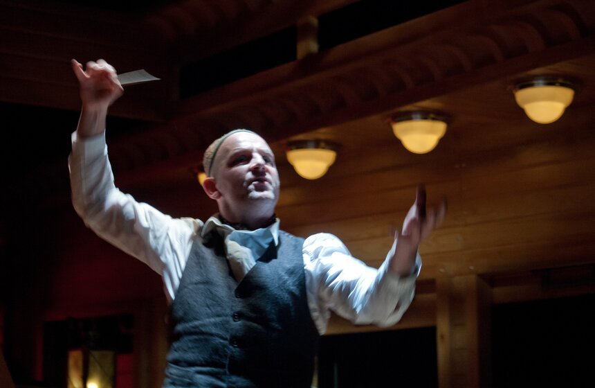 Прогон спектакля "Безымянная звезда" 21 фото