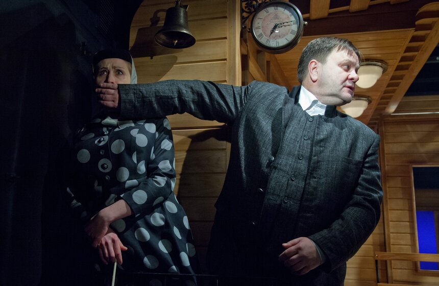 Прогон спектакля "Безымянная звезда" 6 фото