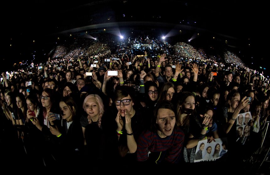 Концерт группы Imagine Dragons в СК "Олимпийский" 16 фото