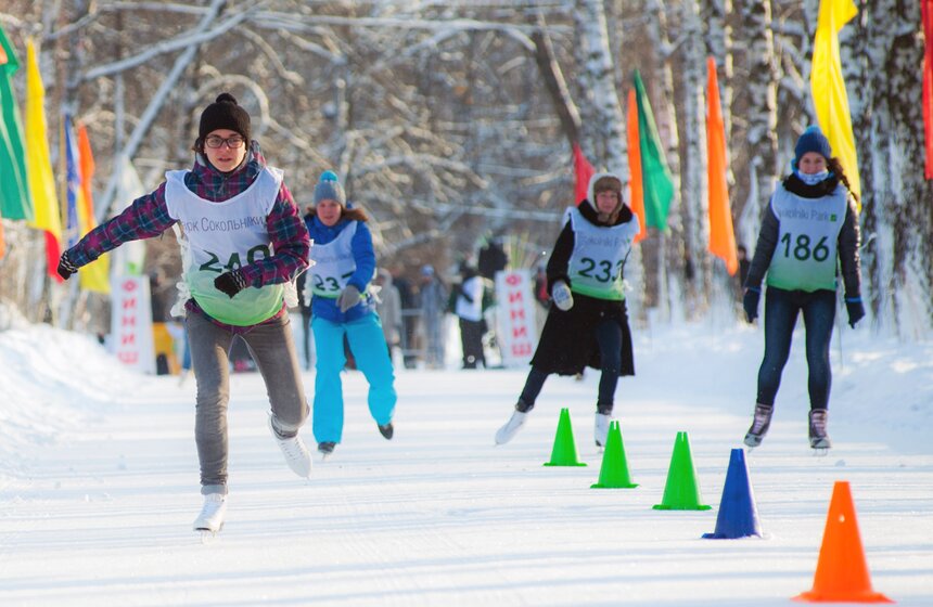 Соревнования по биатлону на коньках в "Сокольниках" 2 фото