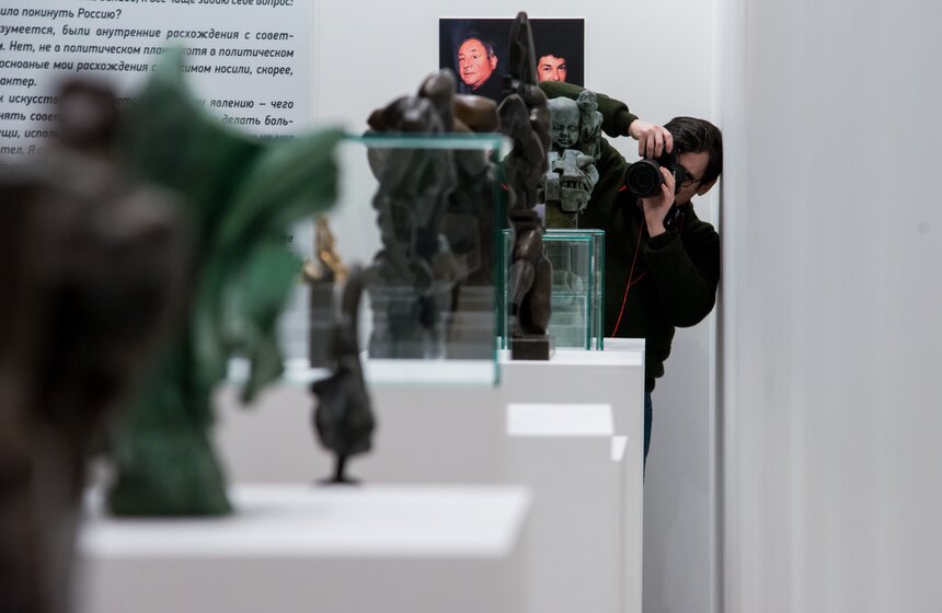 Выставка "Эрнст Неизвестный. Возвращение в Манеж" 17 фото