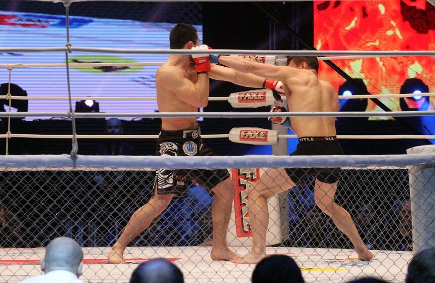 В Москве прошел международный турнир по смешанным единоборствам 12 фото