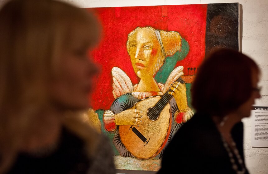 Выставка "Современная живопись эпохи постмодернизма XXI века" 27 фото