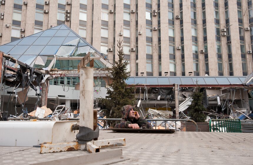 На Пушкинской площади демонтируют торговый центр "Пирамида" 15 фото