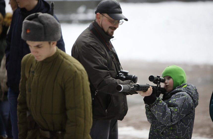В Парке Победы прошли командные игры "Московский рубеж" 14 фото