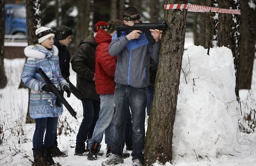 В Парке Победы прошли командные игры "Московский рубеж" 9 фото