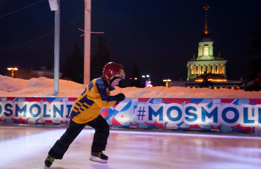 Фестиваль "Московские молнии" на катке ВДНХ 20 фото