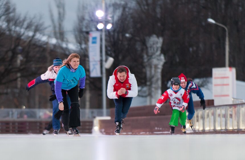 Фестиваль "Московские молнии" на катке ВДНХ 16 фото