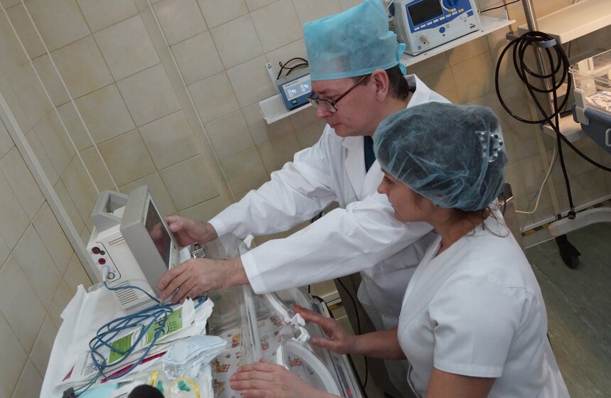 Мэр Москвы посетил перинатальный центр на востоке столицы 7 фото