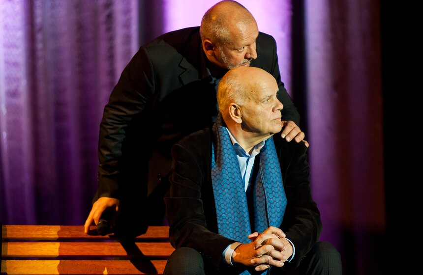 В Доме кино прошел юбилейный вечер актера Арниса Лицитиса 10 фото