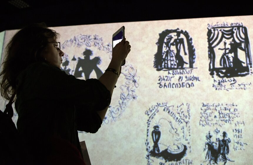 Мультимедийная выставка Резо Габриадзе в Музее Москвы 20 фото