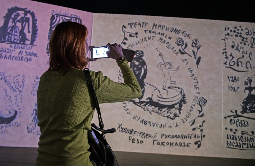 Мультимедийная выставка Резо Габриадзе в Музее Москвы 19 фото