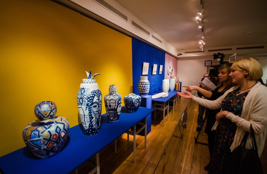 Выставка "Литература и фарфор" в музее Пушкина 34 фото