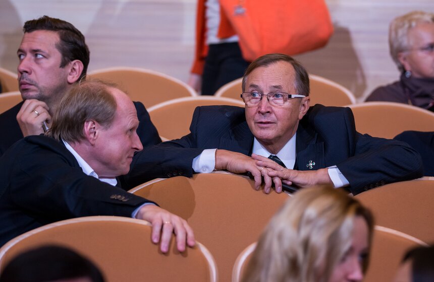 Никита Михалков и Эдуард Артемьев провели творческий вечер 14 фото