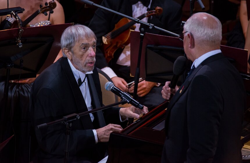 Никита Михалков и Эдуард Артемьев провели творческий вечер 30 фото