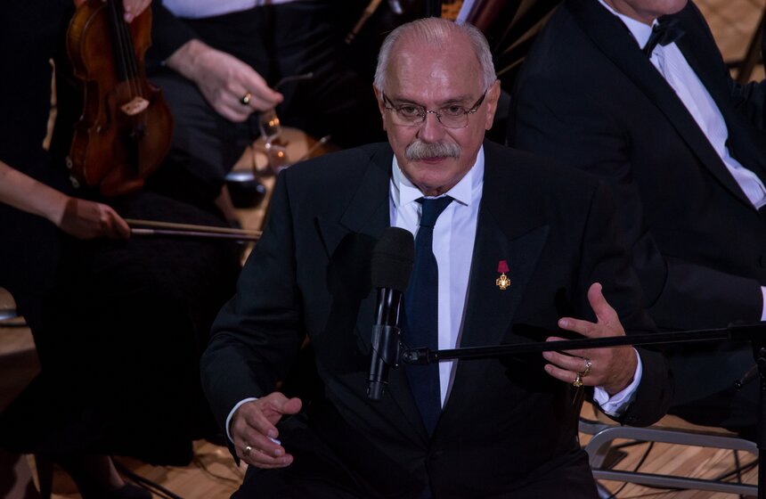 Никита Михалков и Эдуард Артемьев провели творческий вечер 24 фото