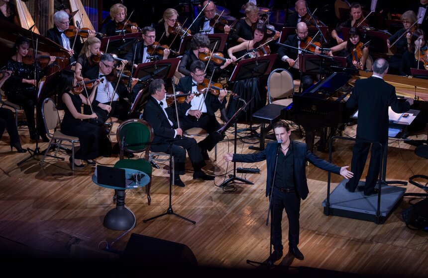 Никита Михалков и Эдуард Артемьев провели творческий вечер 25 фото