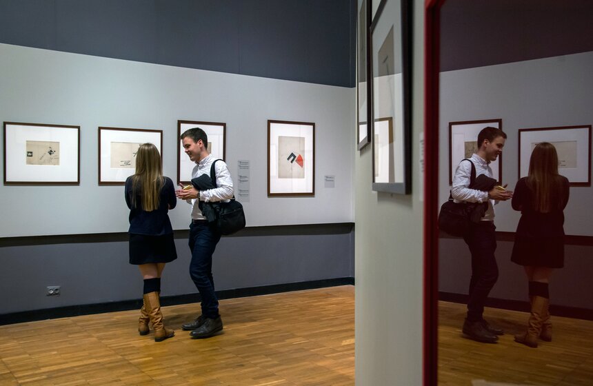 Выставка "Под знаком Малевича" в Третьяковской галерее 21 фото