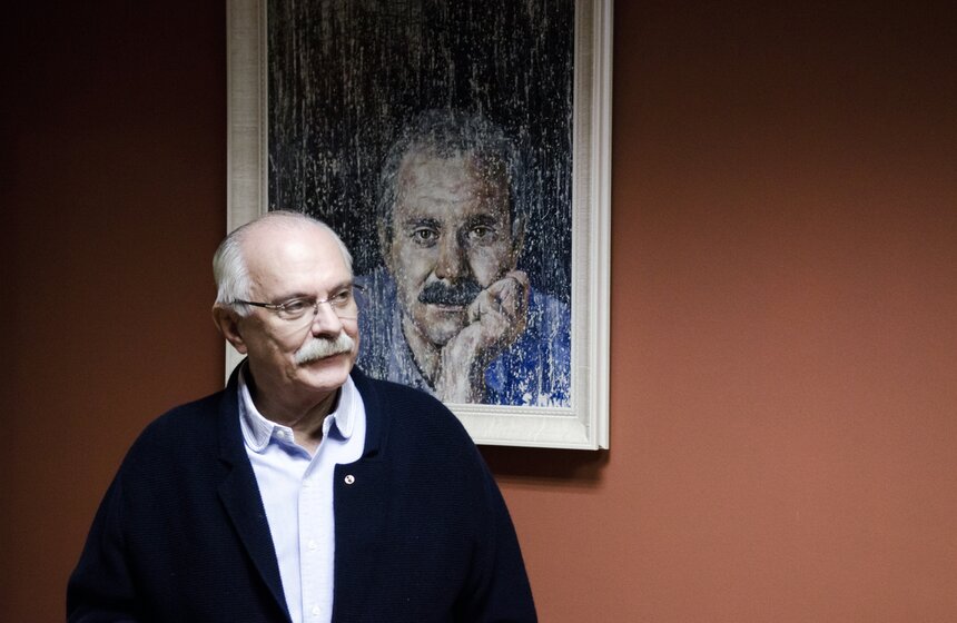 Никита Михалков на записи программы "Важная персона" 4 фото