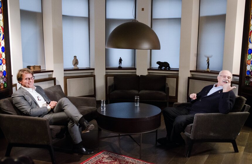 Никита Михалков на записи программы "Важная персона" 10 фото