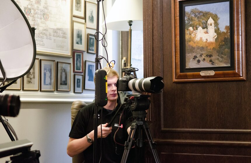 Никита Михалков на записи программы "Важная персона" 12 фото