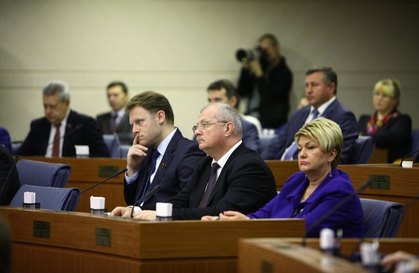 Сергей Собянин выступил перед депутатами Мосгордумы 14 фото