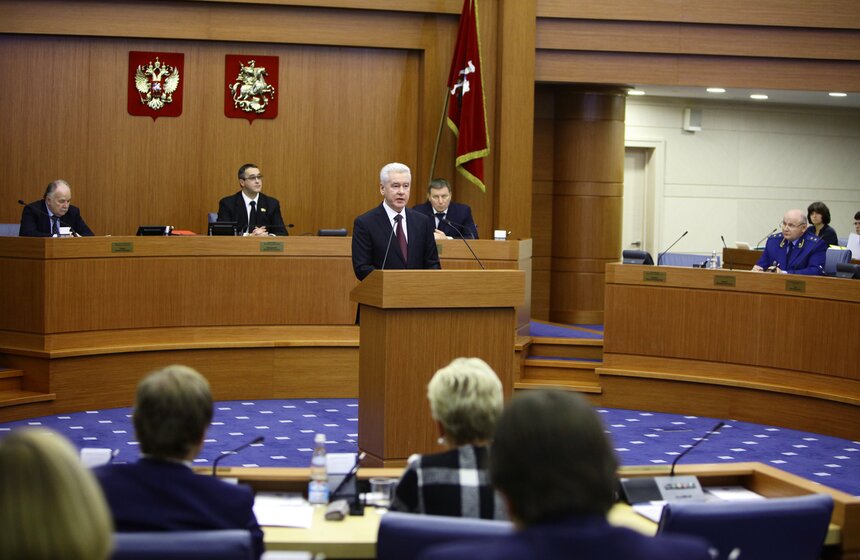 Сергей Собянин выступил перед депутатами Мосгордумы 3 фото