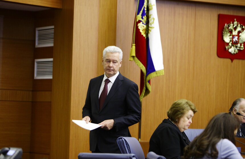 Сергей Собянин выступил перед депутатами Мосгордумы 19 фото