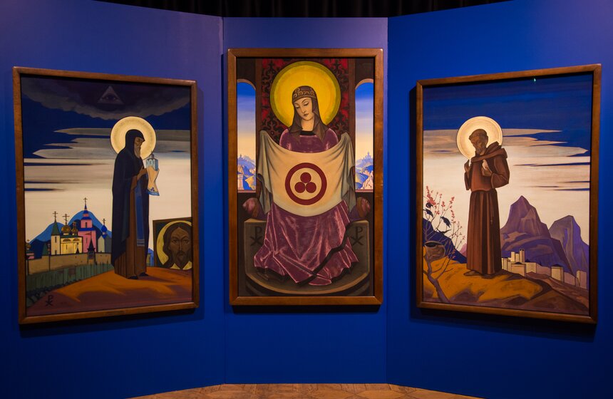 В Музее Востока представили триптих Николая Рериха 17 фото