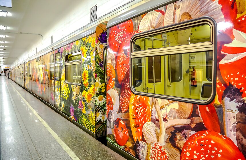 В метро запущен поезд Русского географического общества 2 фото