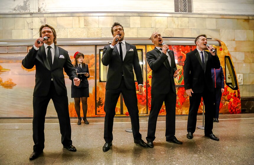 В метро запущен поезд Русского географического общества 11 фото